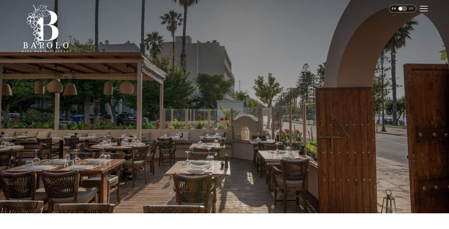 Barolo Wine Bar Restaurant website on desktop, with its mobile layout shown alongside